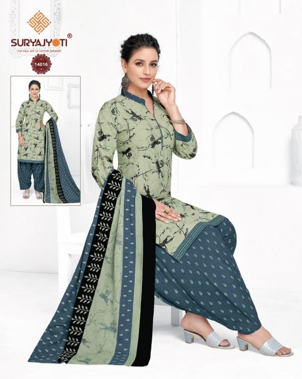 Suryajyoti Sui Dhaga Vol-14 Cotton Designer Patiyala Readymade Suit